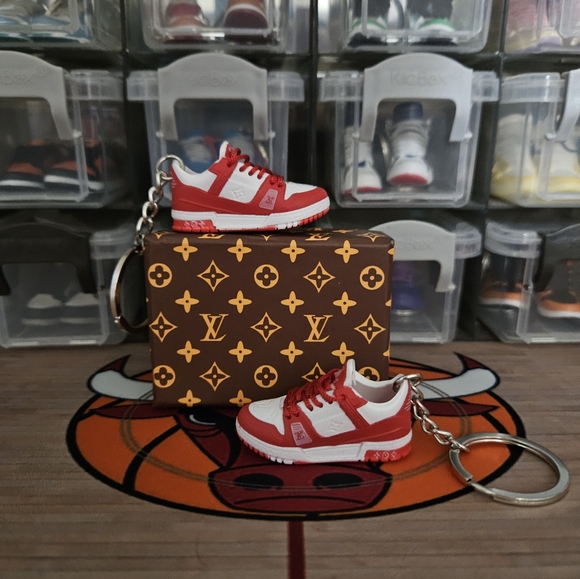 Other - Fashion pair of mini sneakers keychain.(Red/White).